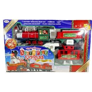Eztec Holiday The North Pole Express Christmas 22 Piece Train Set Tested